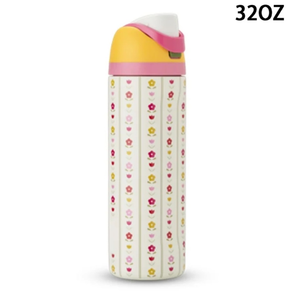 Owala- 32 oz Freesip Limited Edition color drop flower crown Mother’s Day